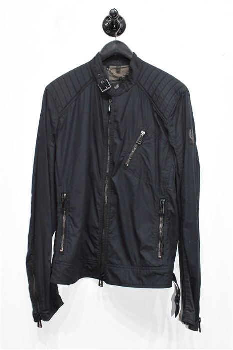 Navy Belstaff Zippered Jacket, size L