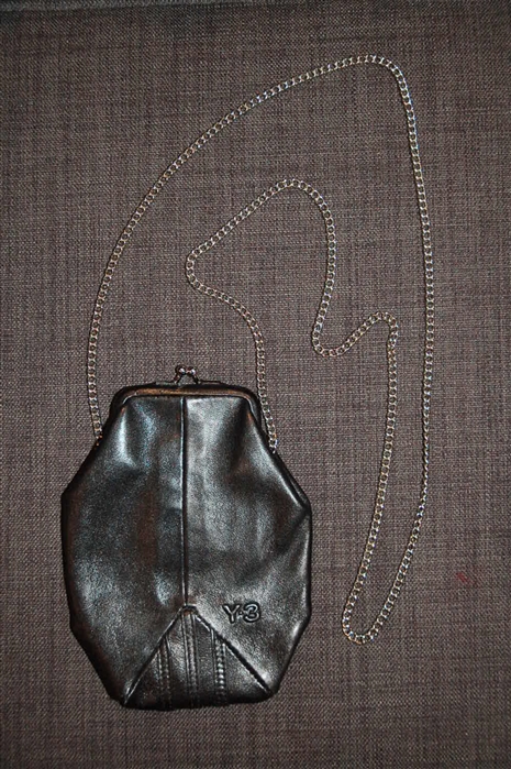 Black Leather Y-3 - Yohji Yamamoto Cross-Body, size XS