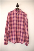 Check Eton Button Shirt, size S