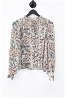 Floral Ulla Johnson Silk Blouse, size 4
