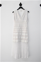 Soft White Herve Leger Body Con Dress, size L