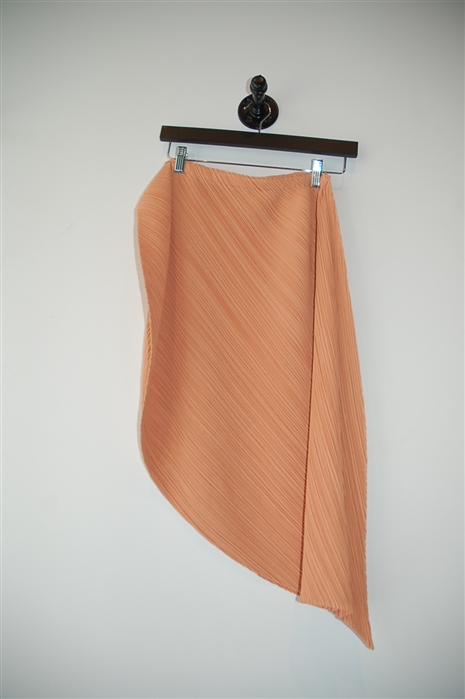 Orange Sorbet Issey Miyake - Pleats Please Asymmetrical Skirt, size S