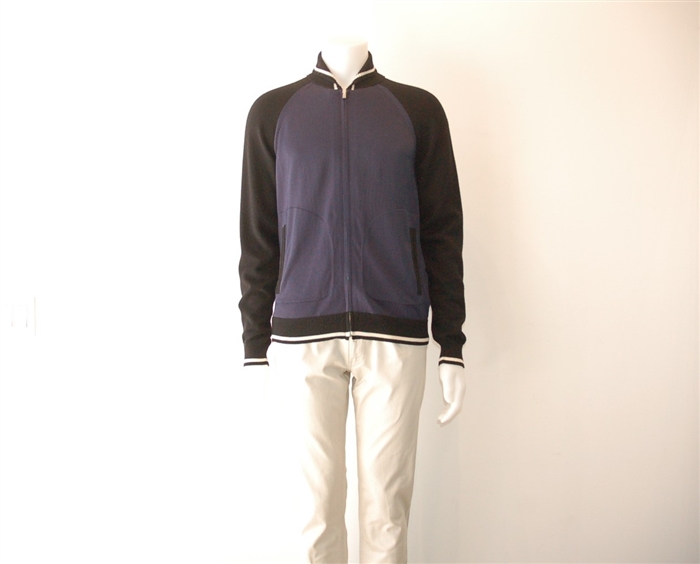 Blue & Black Junya Watanabe Zippered Sweater, size M