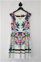 Floral Seventy A-Line Dress, size 8