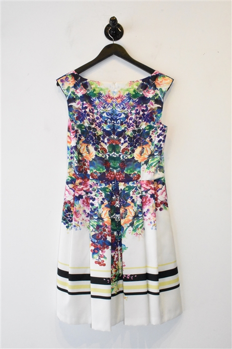 Floral Seventy A-Line Dress, size 8