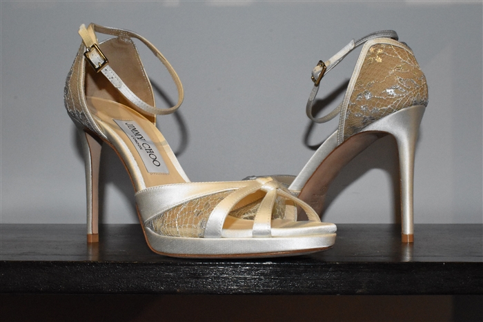 Ivory Jimmy Choo Sandal, size 7