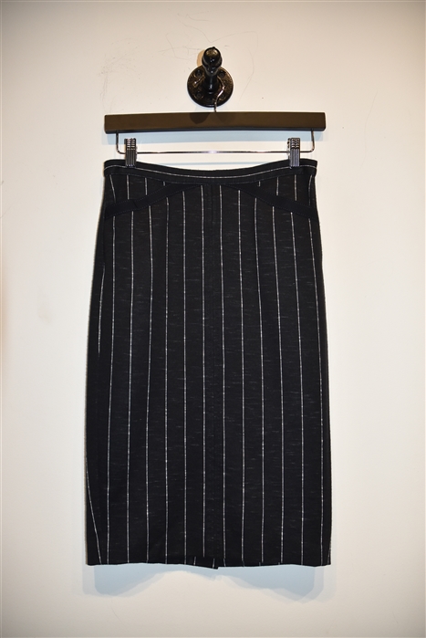 Black Stripe ATM Anthony Thomas Melillo Pencil Skirt, size XS