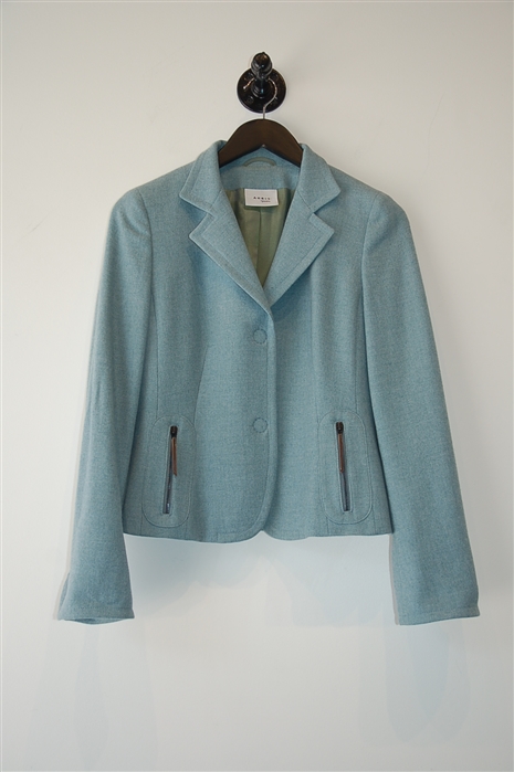 Powder Teal Akris - Punto Jacket, size 6