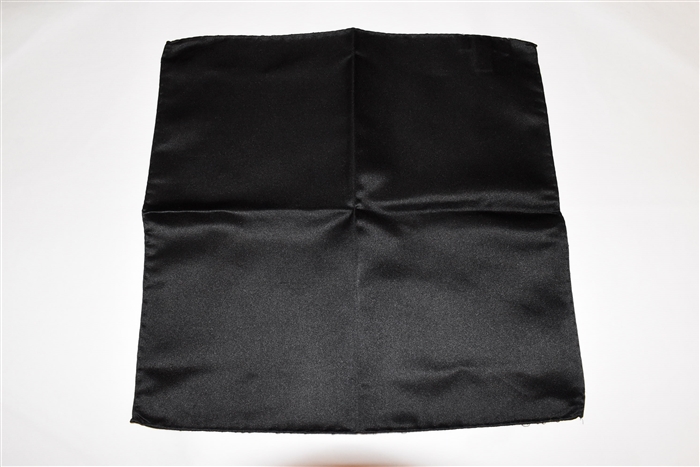 Satin Black Emporio Armani Pocket Square, size O/S