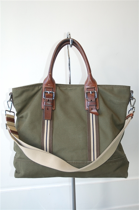 Military Green Prada Tote, size L