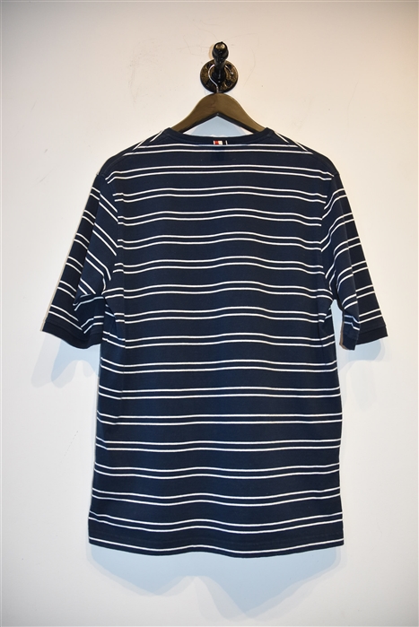 Navy Stripe Thom Browne T-Shirt, size L
