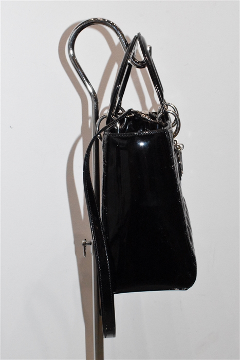 Black Patent Dior Handbag, size M