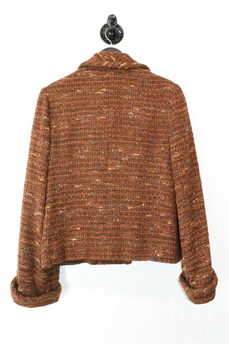 Brown Tweed Chanel Skirt Suit, size 8