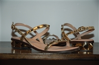 Gold Valentino Sandal, size 6.5