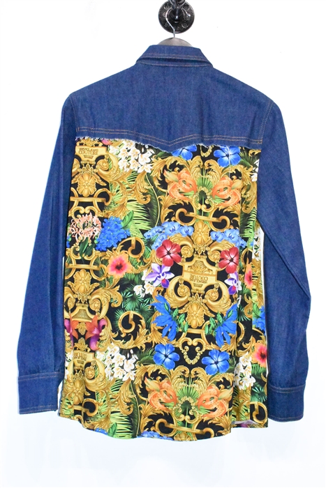 Patchwork Versace Jeans Couture Western Shirt, size 6