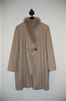 Beige Brunello Cucinelli Coat, size 12
