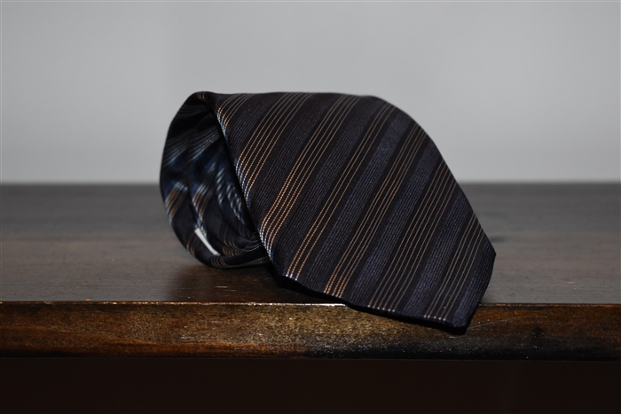 Navy Stripe Giorgio Armani Tie, size O/S