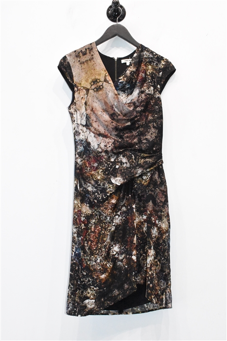 Abstract Print Helmut Lang Sheath Dress, size 4
