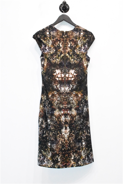 Abstract Print Helmut Lang Sheath Dress, size 4