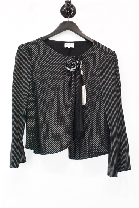 Black Stripe Armani Collezioni Jacket, size 6