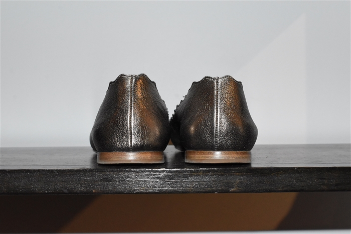 Dark Pewter Chloe Flats, size 8.5