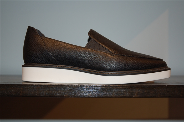 Black Leather Max Mara Slip-On Sneaker, size 6.5