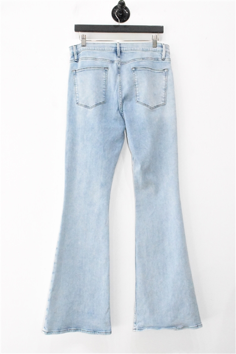 Light Denim Frame Flare-Leg Jeans, size 32