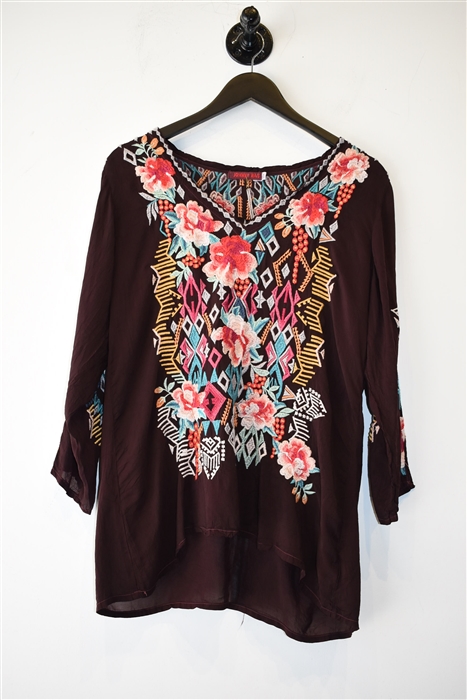 Prune Johnny Was Pullover, size M