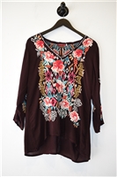Prune Johnny Was Pullover, size M