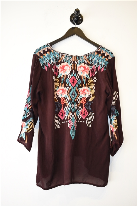 Prune Johnny Was Pullover, size M