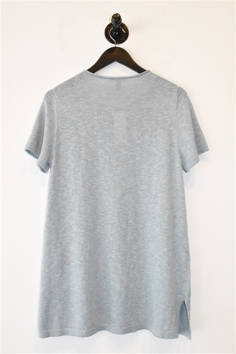 Powder Slate Eileen Fisher Short-Sleeved Top, size S