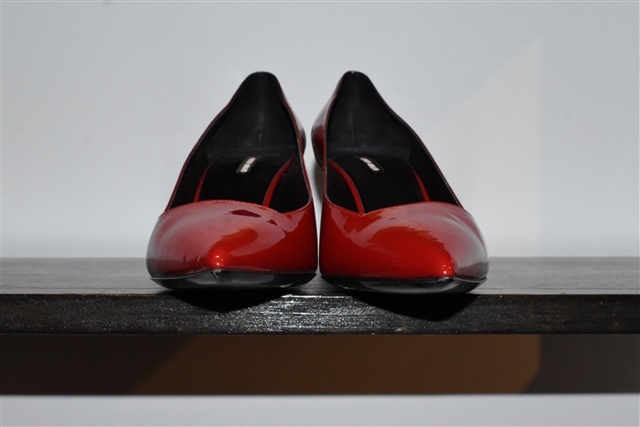 Red Patent Giorgio Armani Pumps, size 9