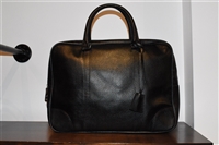Black Leather Black Fleece - Brooks Brothers Briefcase, size L