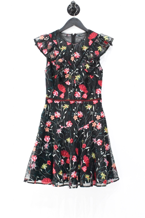 Floral Monique Lhuillier A-Line Dress, size 6