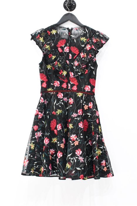 Floral Monique Lhuillier A-Line Dress, size 6