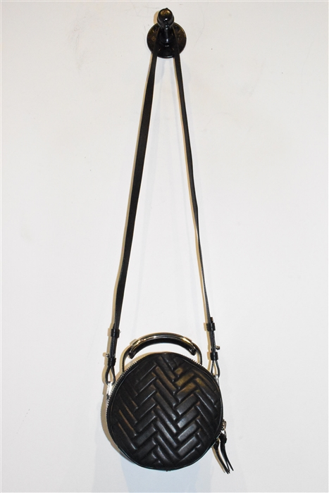 Black Leather Mackage Shoulder Bag, size S