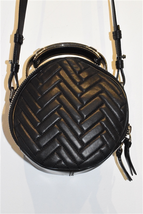 Black Leather Mackage Shoulder Bag, size S