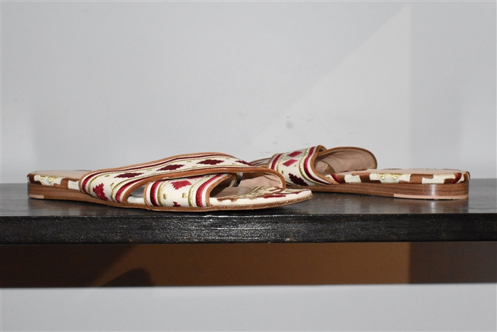 Cream & Red Gianvito Rossi Sandal, size 10