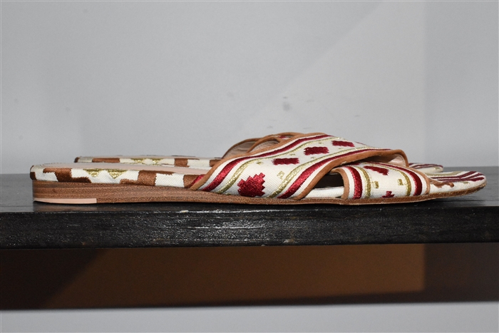 Cream & Red Gianvito Rossi Sandal, size 10