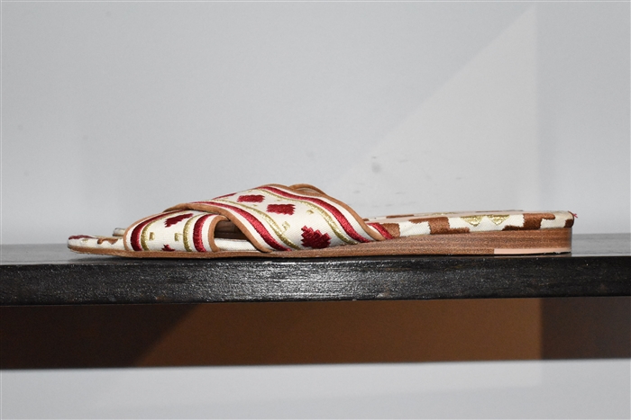 Cream & Red Gianvito Rossi Sandal, size 10