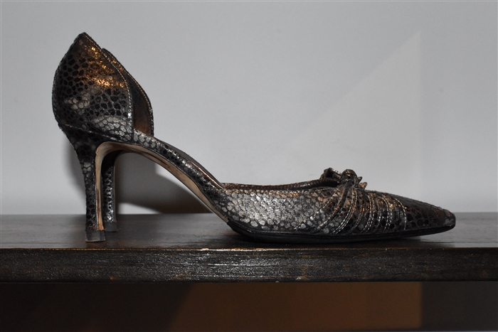 Snakeskin Manolo Blahnik Pumps, size 6.5