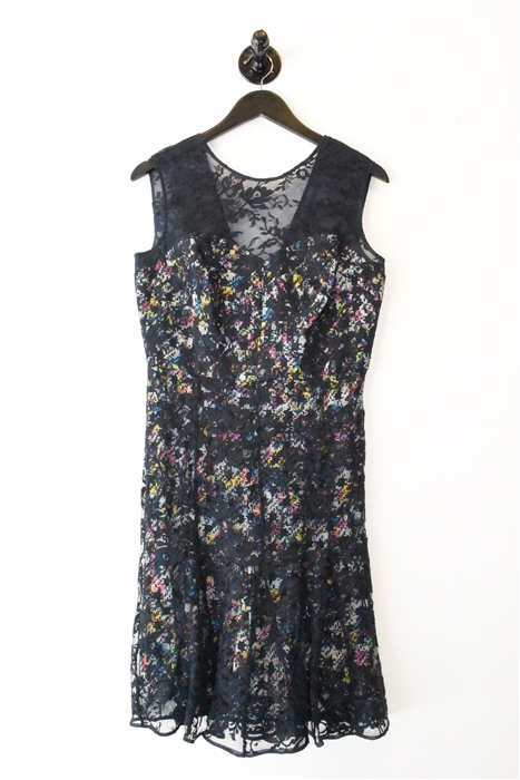 Navy Erdem Fit & Flare Dress, size 10
