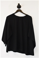 Basic Black Eileen Fisher Short-Sleeved Top, size L