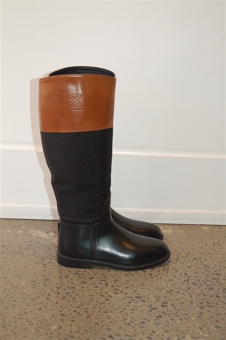 Black & Brown Ralph Lauren - Purple Label Rubber Boots, size 5.5
