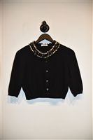 Black Moschino Cropped Cardigan, size 6