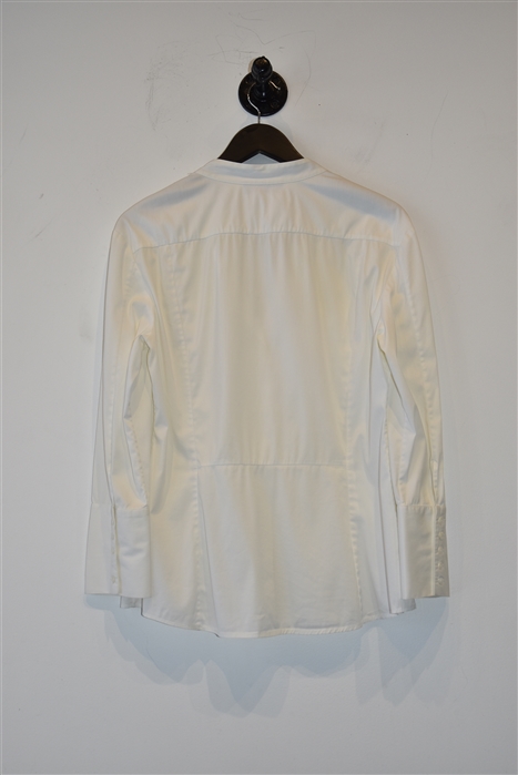 Crisp White Piazza Sempione Button Shirt, size L