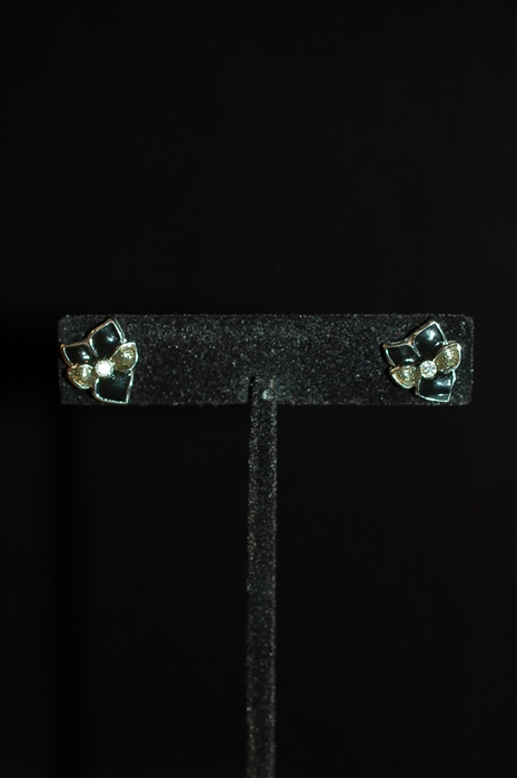 Rhodium Nina Ricci Earrings, size O/S