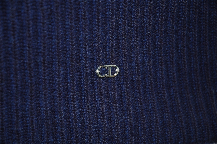 Navy & Black Dior Cowl Scarf, size O/S