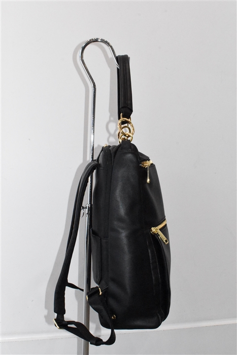 Black Leather Tumi Backpack, size L