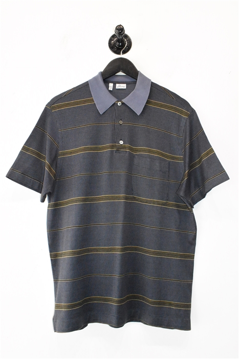 Blue Stripe Brioni Polo, size L